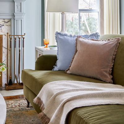 Kassatex Wellesley Velvet Throw Pillow Covers