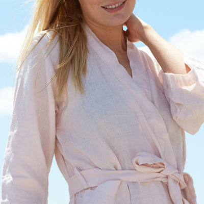 Kassatex Women's Linen-Bamboo Robes