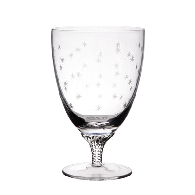 kassatex The Vintage List Bistro Glasses - Stars Design Set of 6