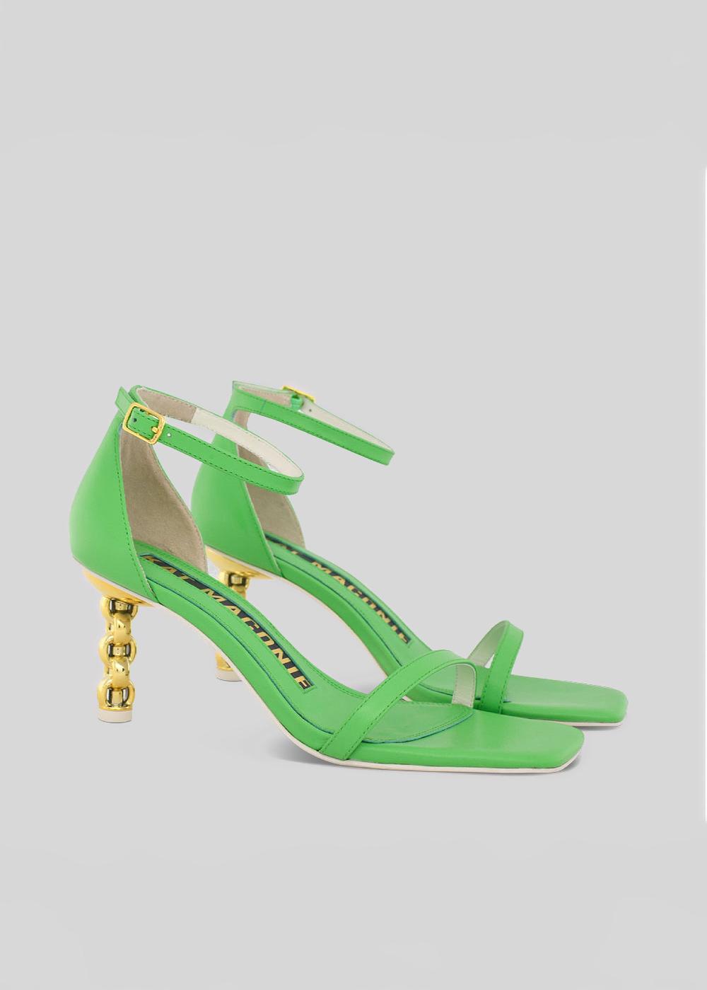 Kat Maconie Adela Sandals SS23 MID CHILETTO SANDALS Absinthe