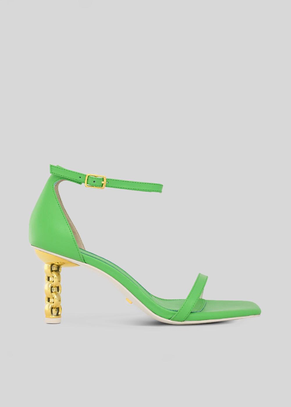 kat maconie Adela Sandals SS23 MID CHILETTO SANDALS Absinthe