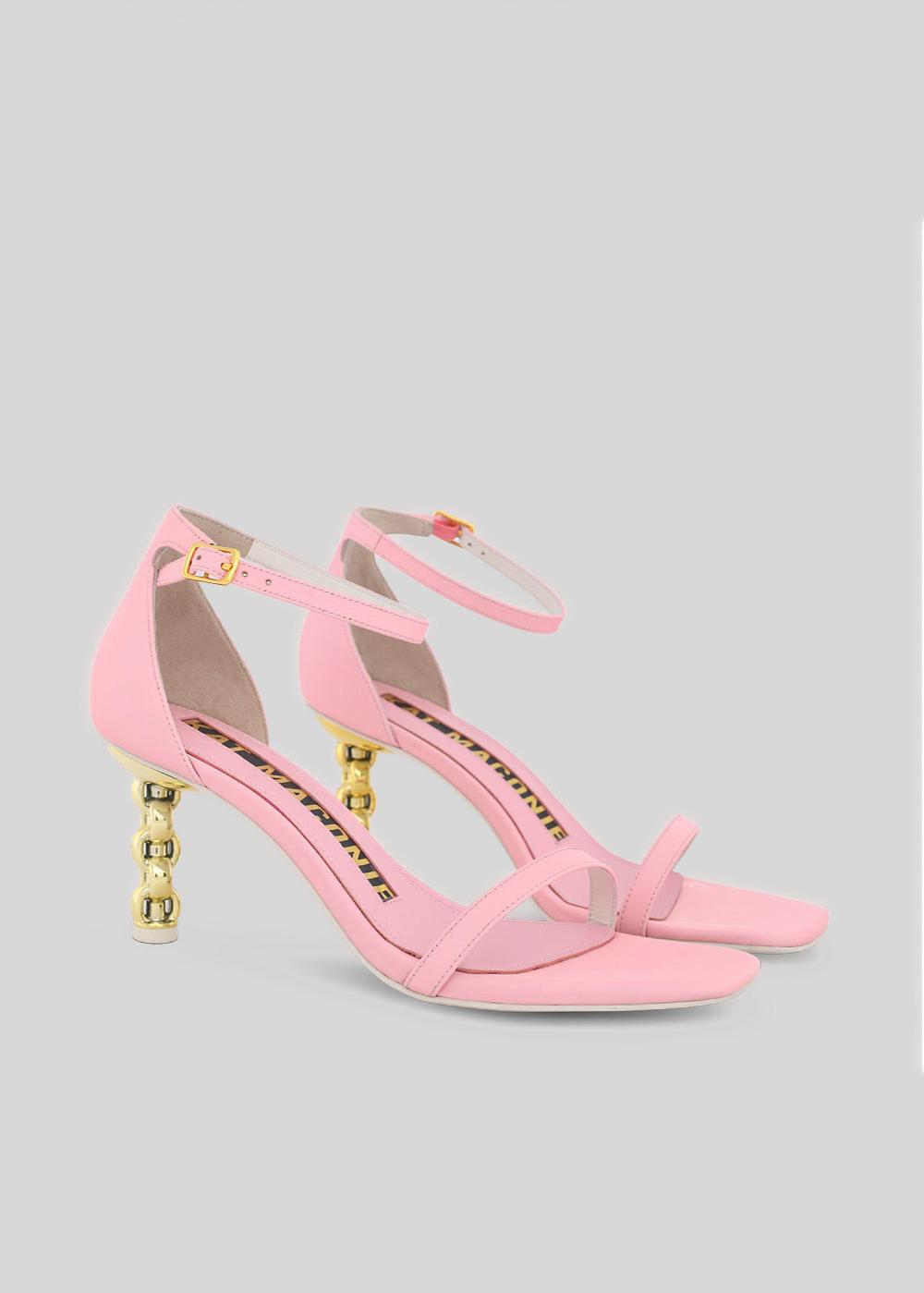 Kat Maconie Adela Sandals SS23 MID CHILETTO SANDALS Cheeky Pink