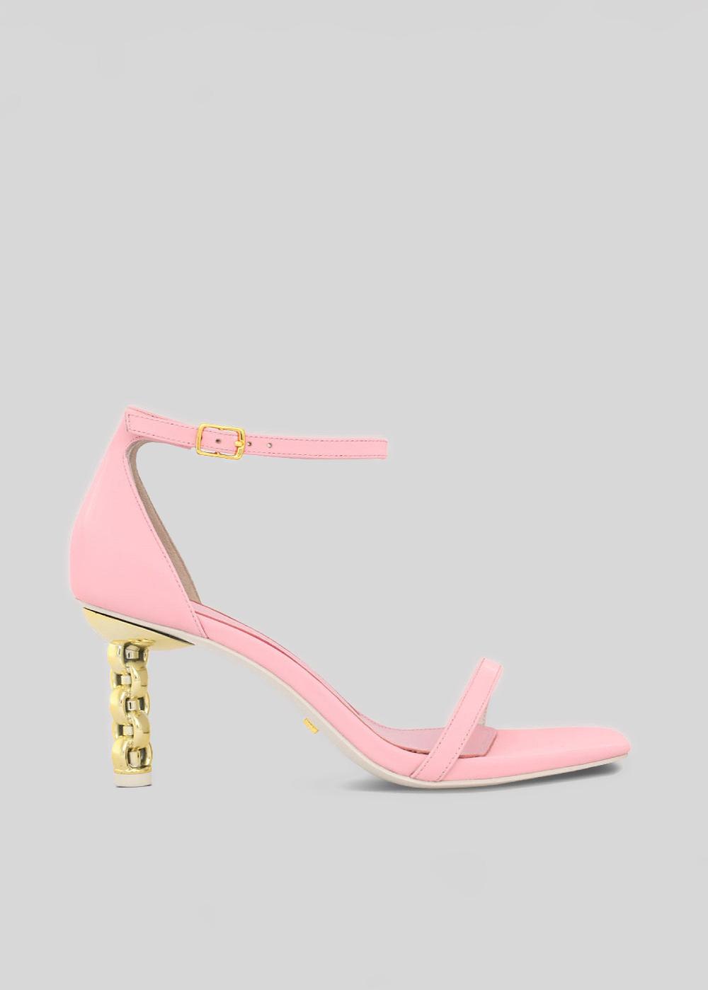 kat maconie Adela Sandals SS23 MID CHILETTO SANDALS Cheeky Pink