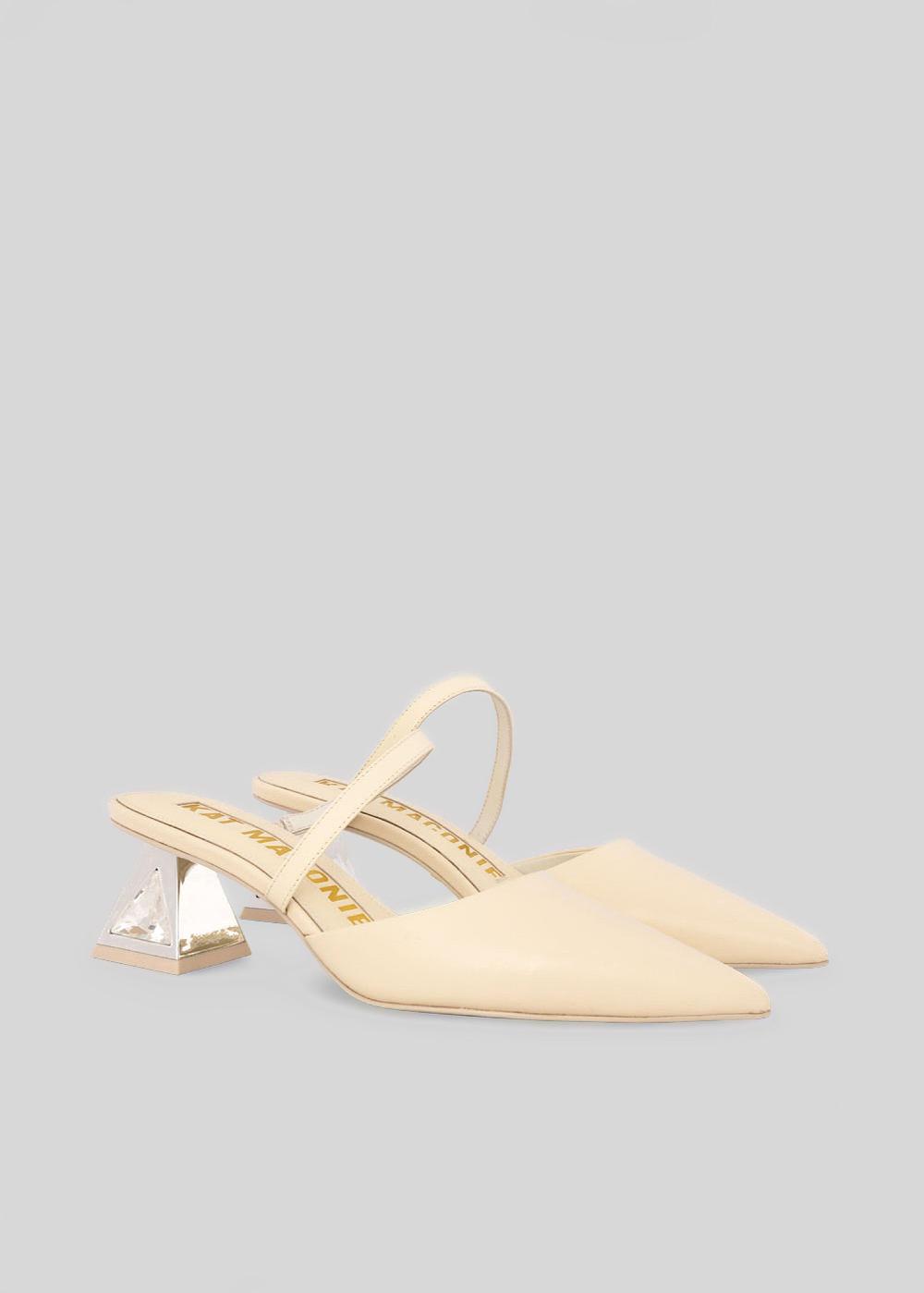 Kat Maconie Aisha Pumps AW23 MARTINI HEEL Ice Cream