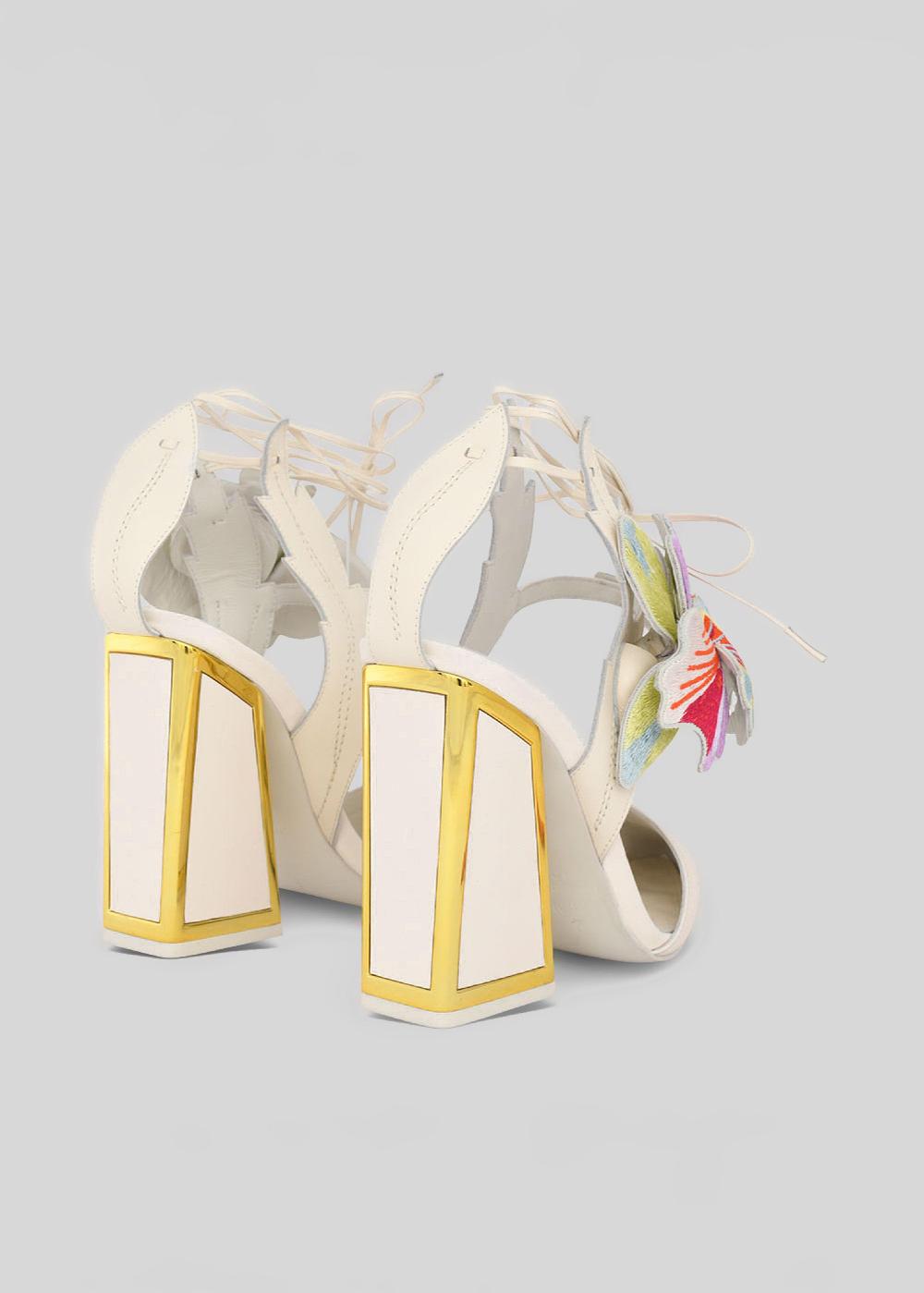 Kat Maconie Amanza Pumps SS23 KICKER HEEL PUMPS Coconut Cream