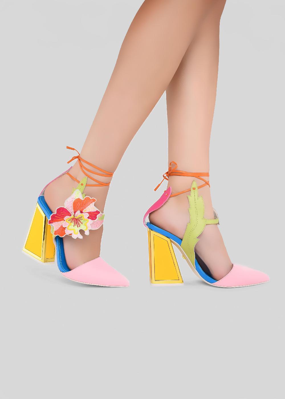 Kat Maconie Amanza Pumps SS23 KICKER HEEL PUMPS Multibrights
