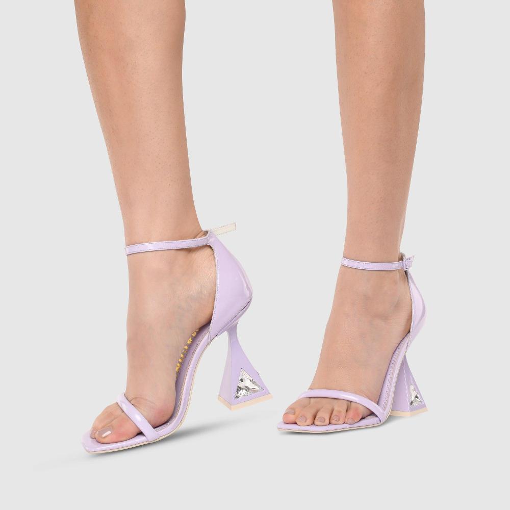 Kat Maconie Amie Sandals AW23 MARTINI HEEL Ice Lilac