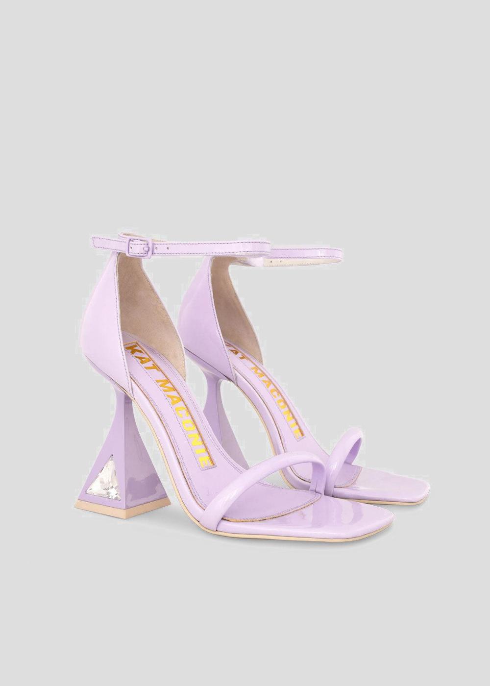 Kat Maconie Amie Sandals AW23 MARTINI HEEL Ice Lilac