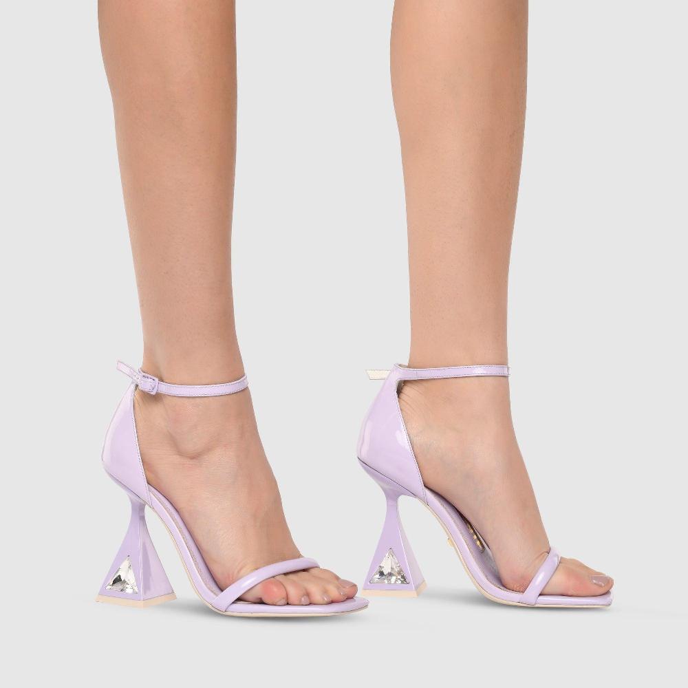 Kat Maconie Amie Sandals AW23 MARTINI HEEL Ice Lilac