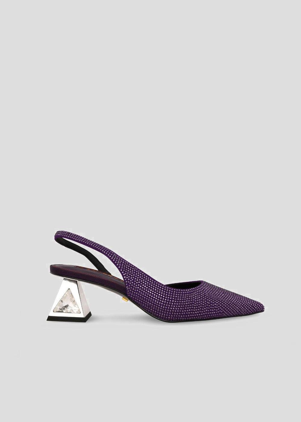 kat maconie Anani Pumps AW23 MARTINI HEEL Blackcurrant