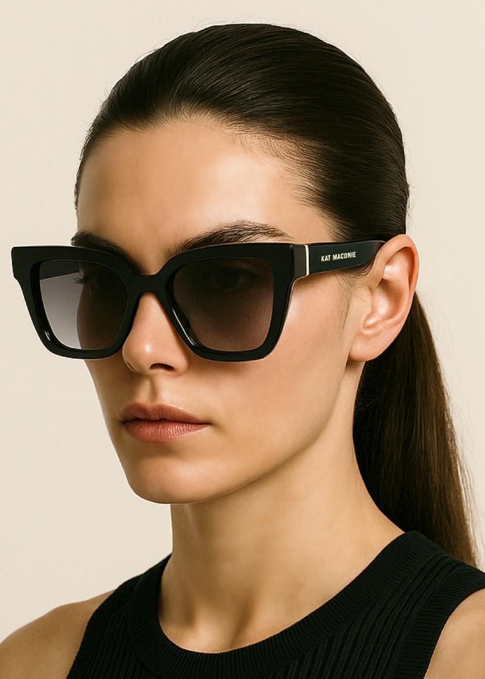 Kat Maconie Aria Oversized Square Sunglasses In Acetate Sunglasses
