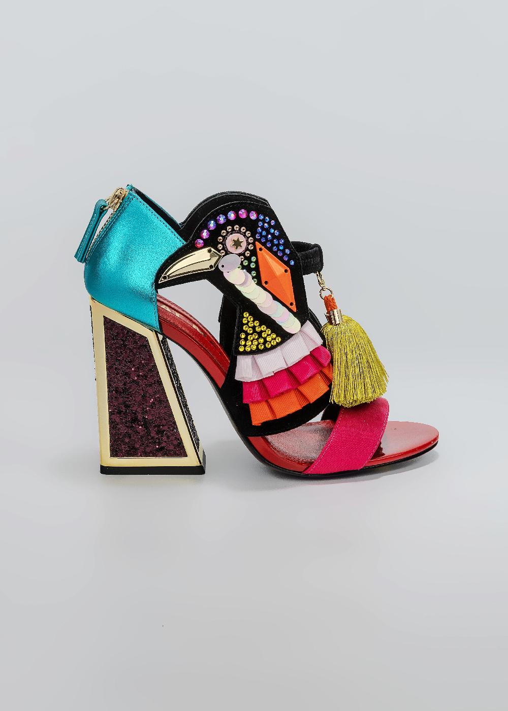 kat maconie Aya Sandals SS25 BLOCK HEEL Scuba/Merlot