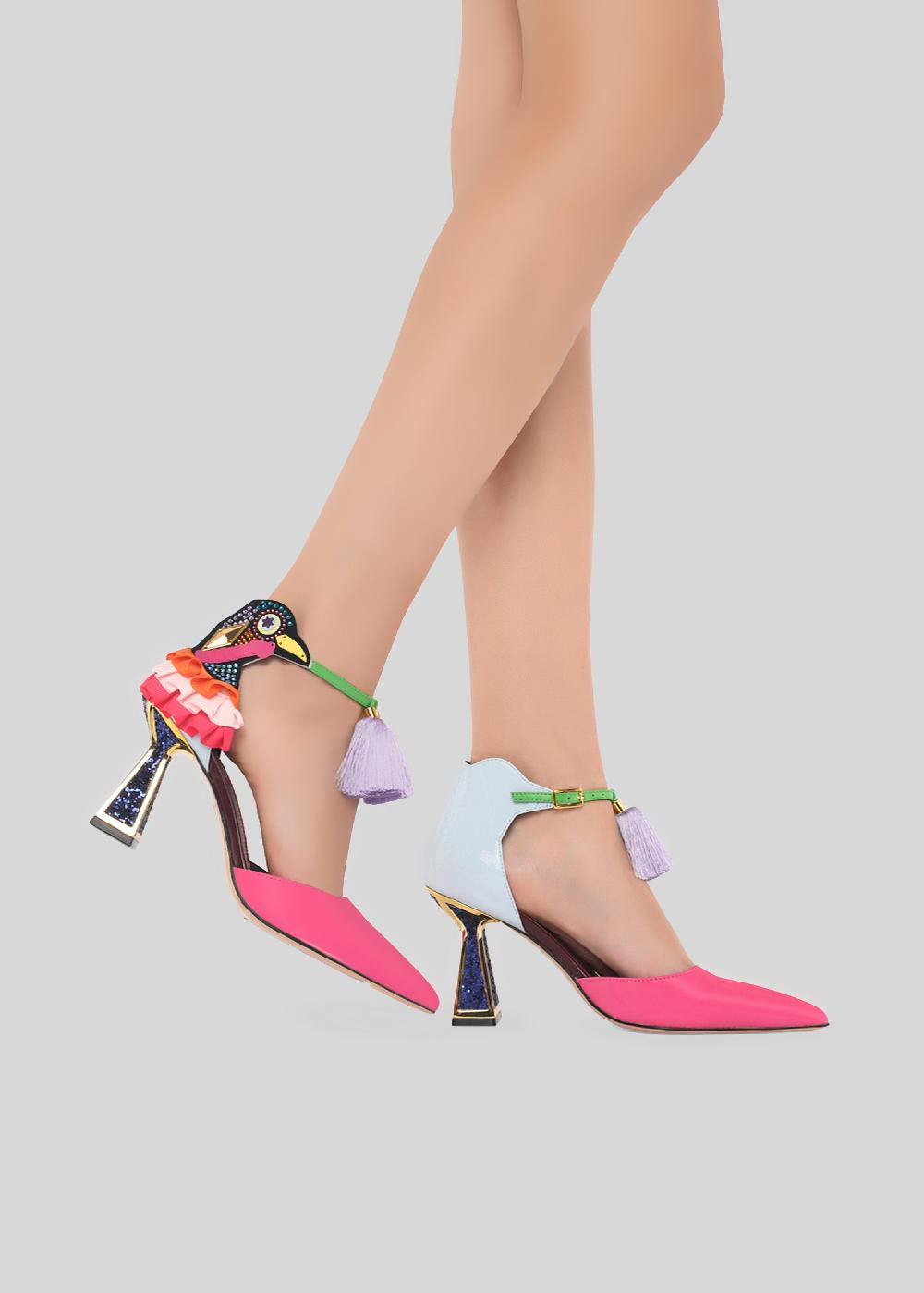 Kat Maconie Ayana Pumps RS24 MID HOURGLASS HEEL Raw Cacao