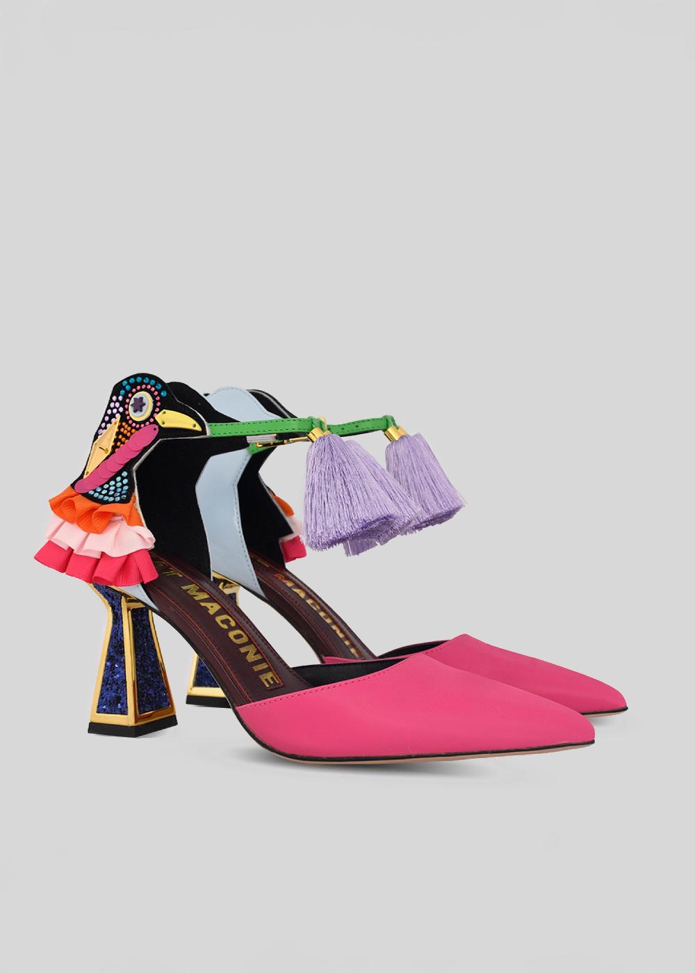 Kat Maconie Ayana Pumps RS24 MID HOURGLASS HEEL Raw Cacao