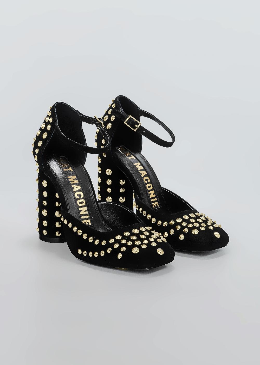 Kat Maconie Bb Pumps SS25 CYLINDER BLOCK HEEL Black