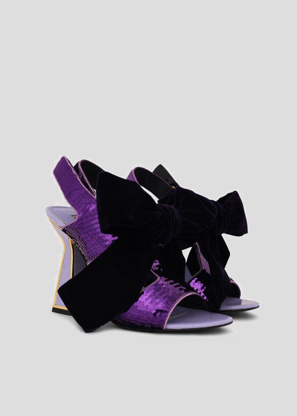 Kat Maconie Bowie Sandals RS23 FLARED FRAME HEEL Plum