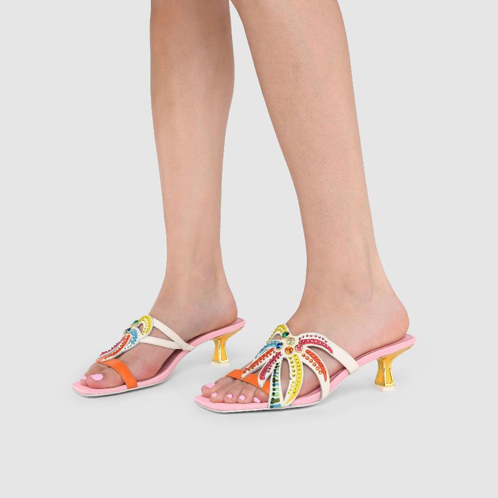 Kat Maconie Cari Sandals SS23 KITTEN HEEL Multibrights
