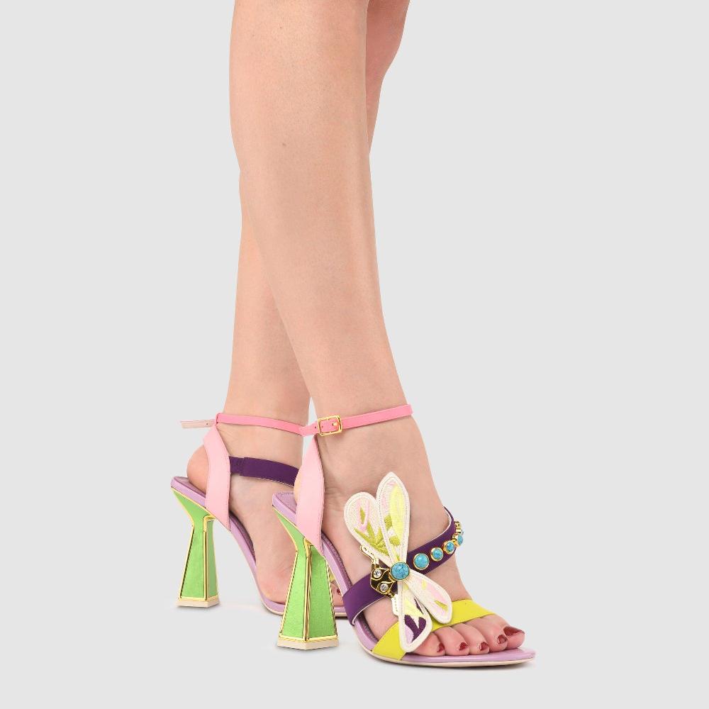 Kat Maconie Cecile Sandals PF23 HOURGLASS HEEL Multibrights