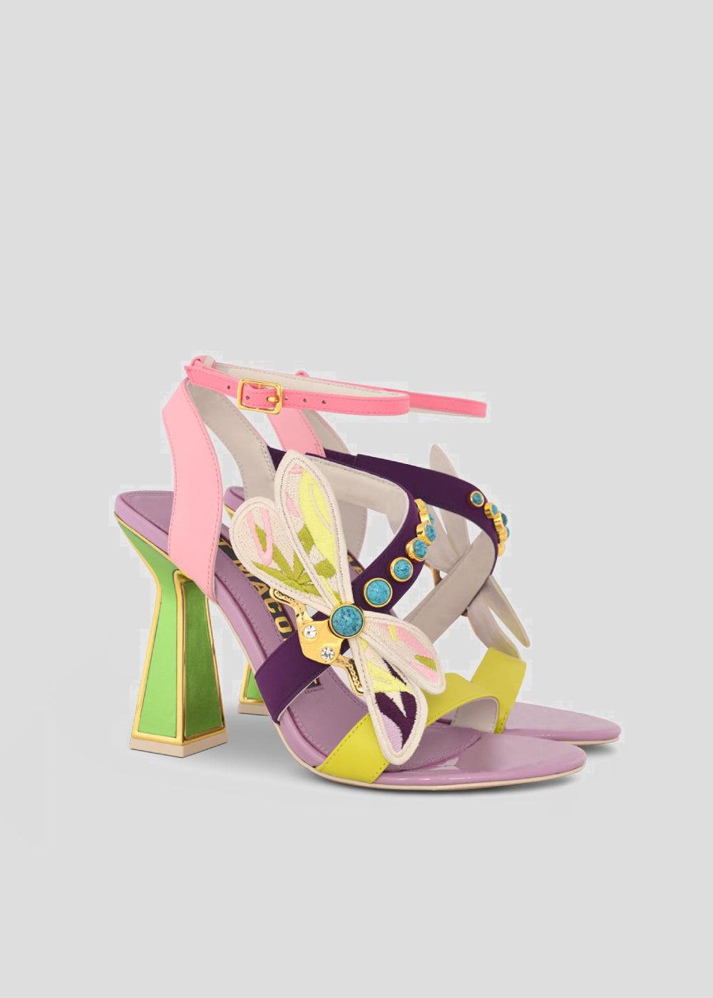 Kat Maconie Cecile Sandals PF23 HOURGLASS HEEL Multibrights