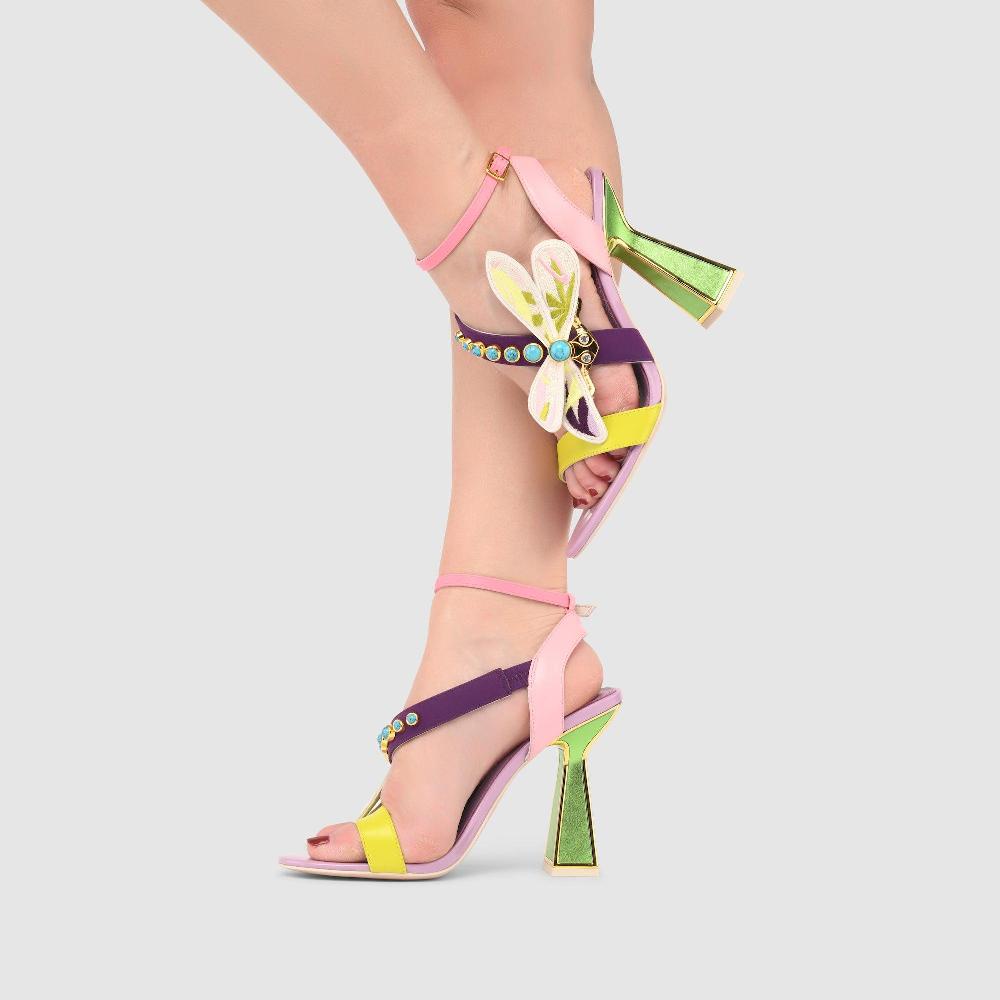 Kat Maconie Cecile Sandals PF23 HOURGLASS HEEL Multibrights