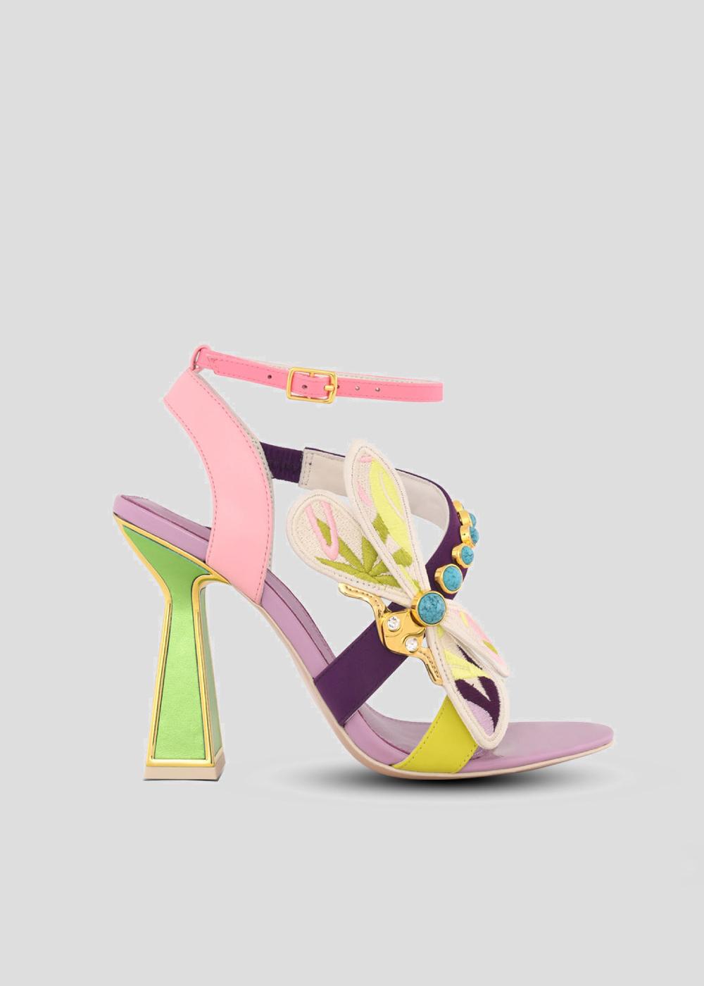kat maconie Cecile Sandals PF23 HOURGLASS HEEL Multibrights