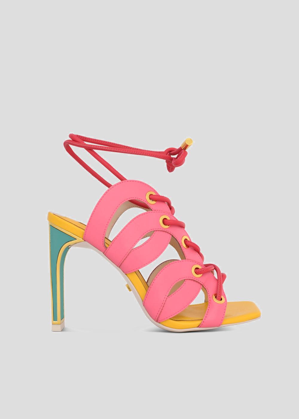 kat maconie Celia Sandals SS22 Stilettos Dragonfruit/Multi