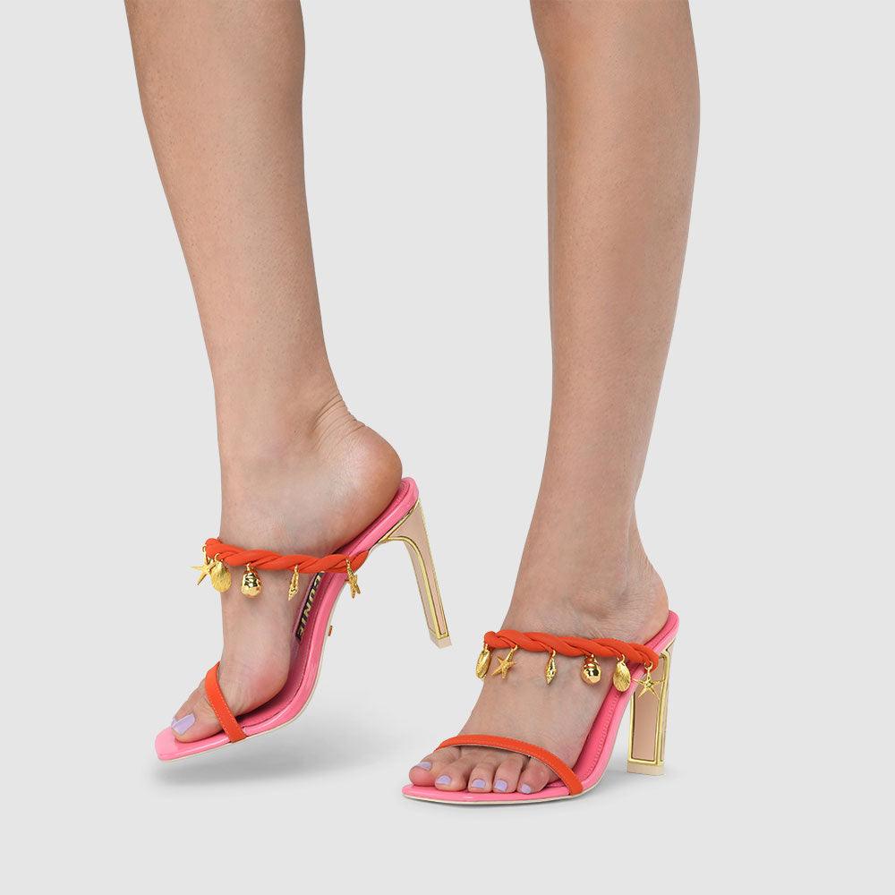 Kat Maconie Char Sandals PF22 STILETTO Dragonfruit/Flame