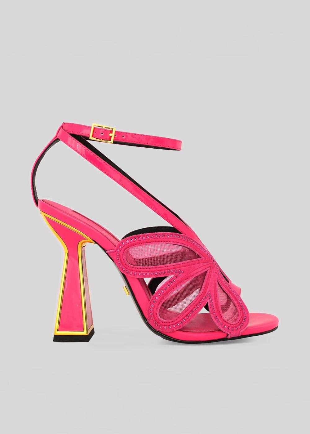 kat maconie Crissy Sandals AW23 HOURGLASS HEEL Luminous Pink