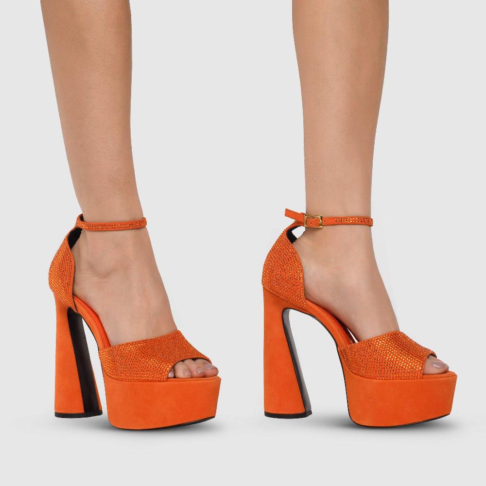 Kat Maconie Danu Sandals AW23 PLATFORM SANDALS Fire