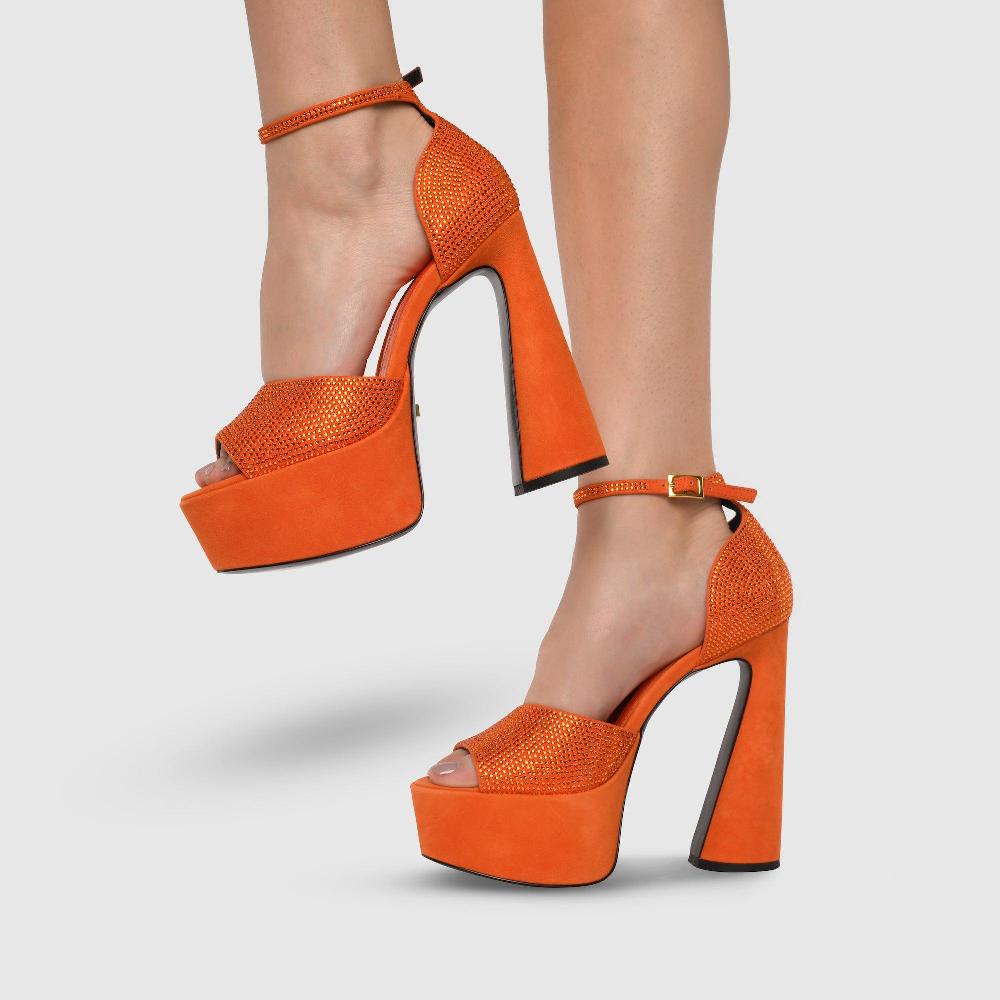 Kat Maconie Danu Sandals AW23 PLATFORM SANDALS Fire