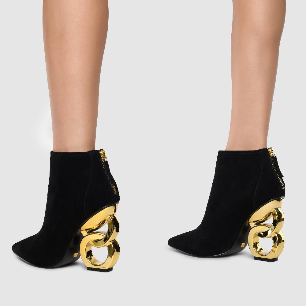 Kat Maconie Dara Boots RS23 DOUBLE CHAIN HEEL Black