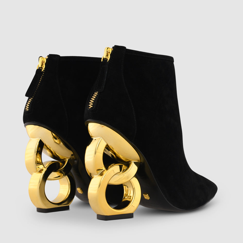 Kat Maconie Dara Boots RS23 DOUBLE CHAIN HEEL Black