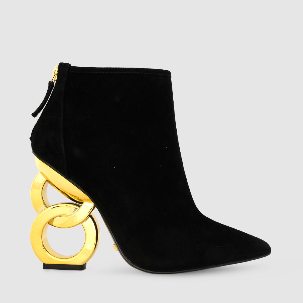 kat maconie Dara Boots RS23 DOUBLE CHAIN HEEL Black