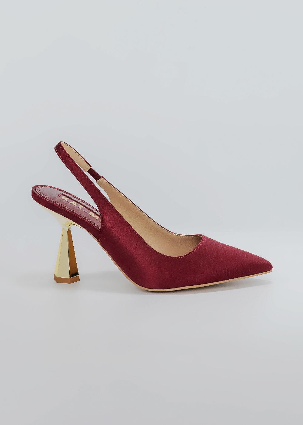 kat maconie Diana Pumps SS25 MID HOURGLASS HEEL Burgundy