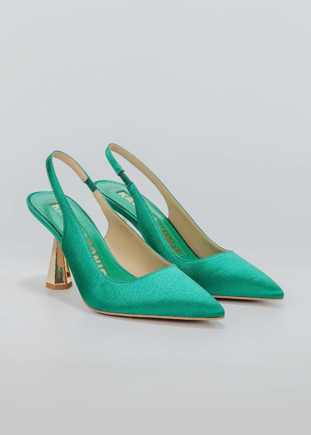 Kat Maconie Diana Pumps SS25 MID HOURGLASS HEEL Emerald
