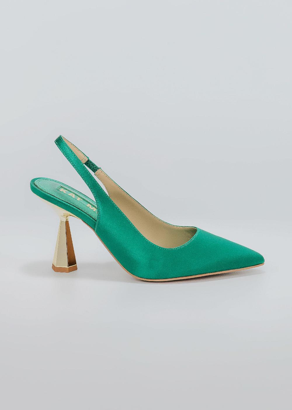 kat maconie Diana Pumps SS25 MID HOURGLASS HEEL Emerald