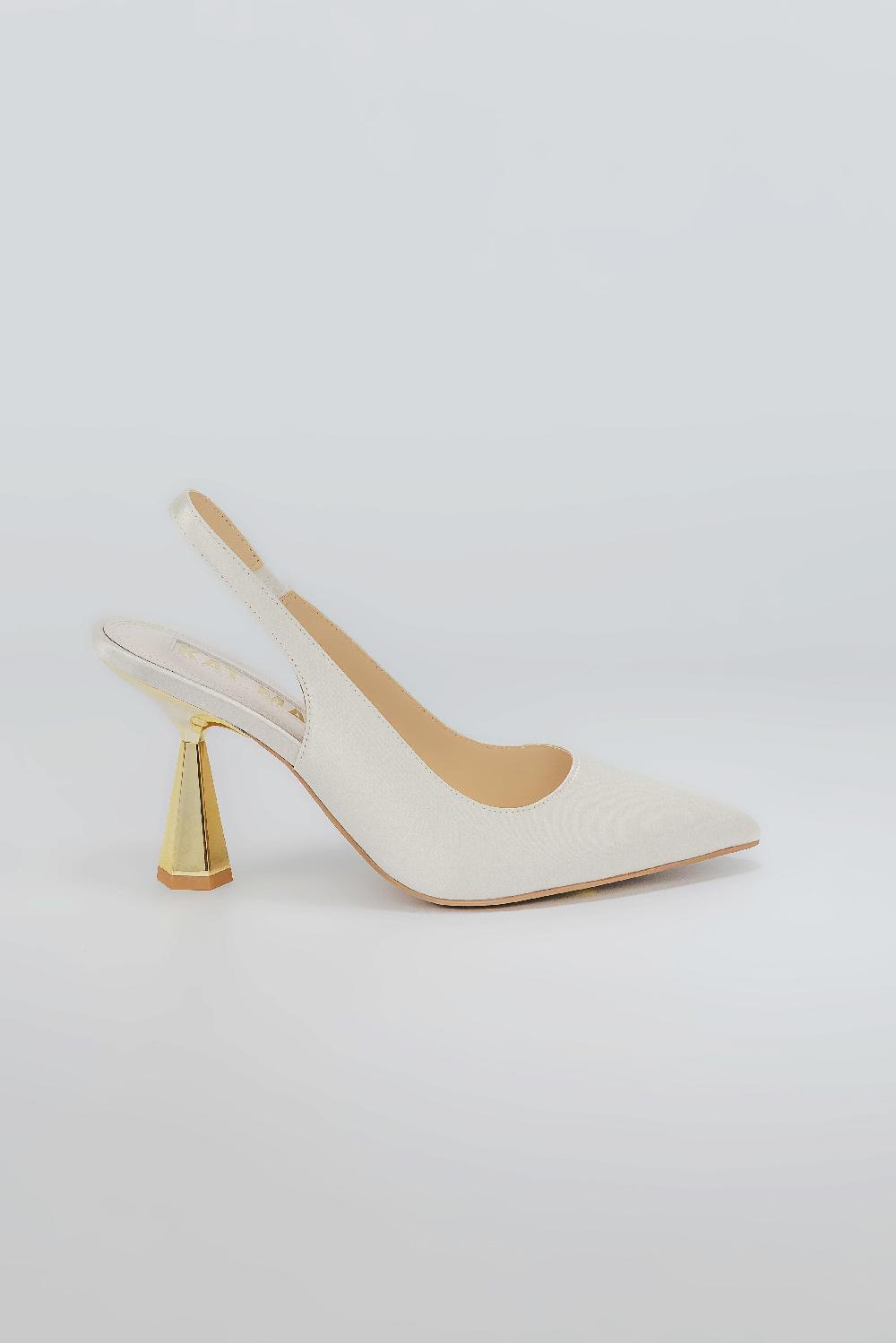 kat maconie Diana Pumps SS25 MID HOURGLASS HEEL Ivory