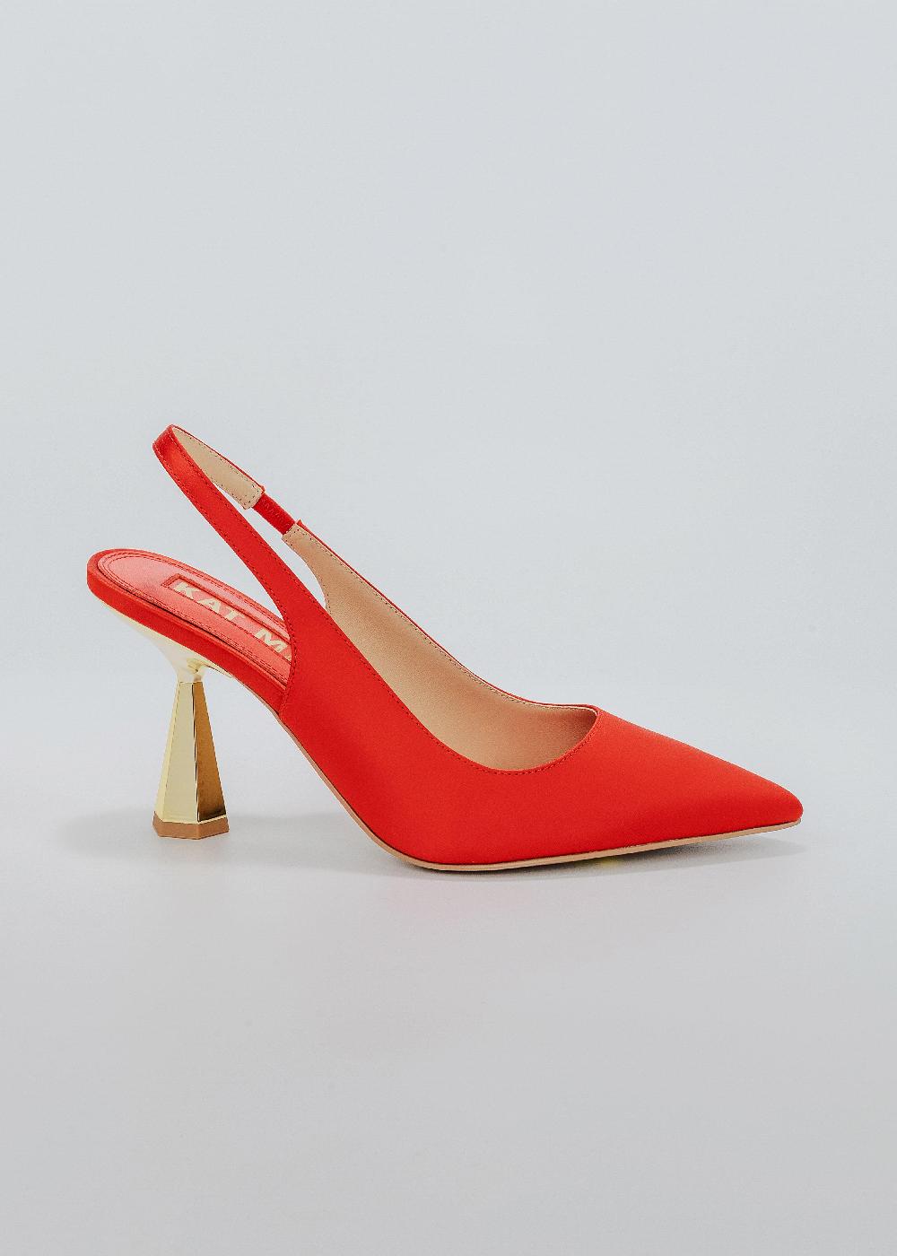 kat maconie Diana Pumps SS25 MID HOURGLASS HEEL Red