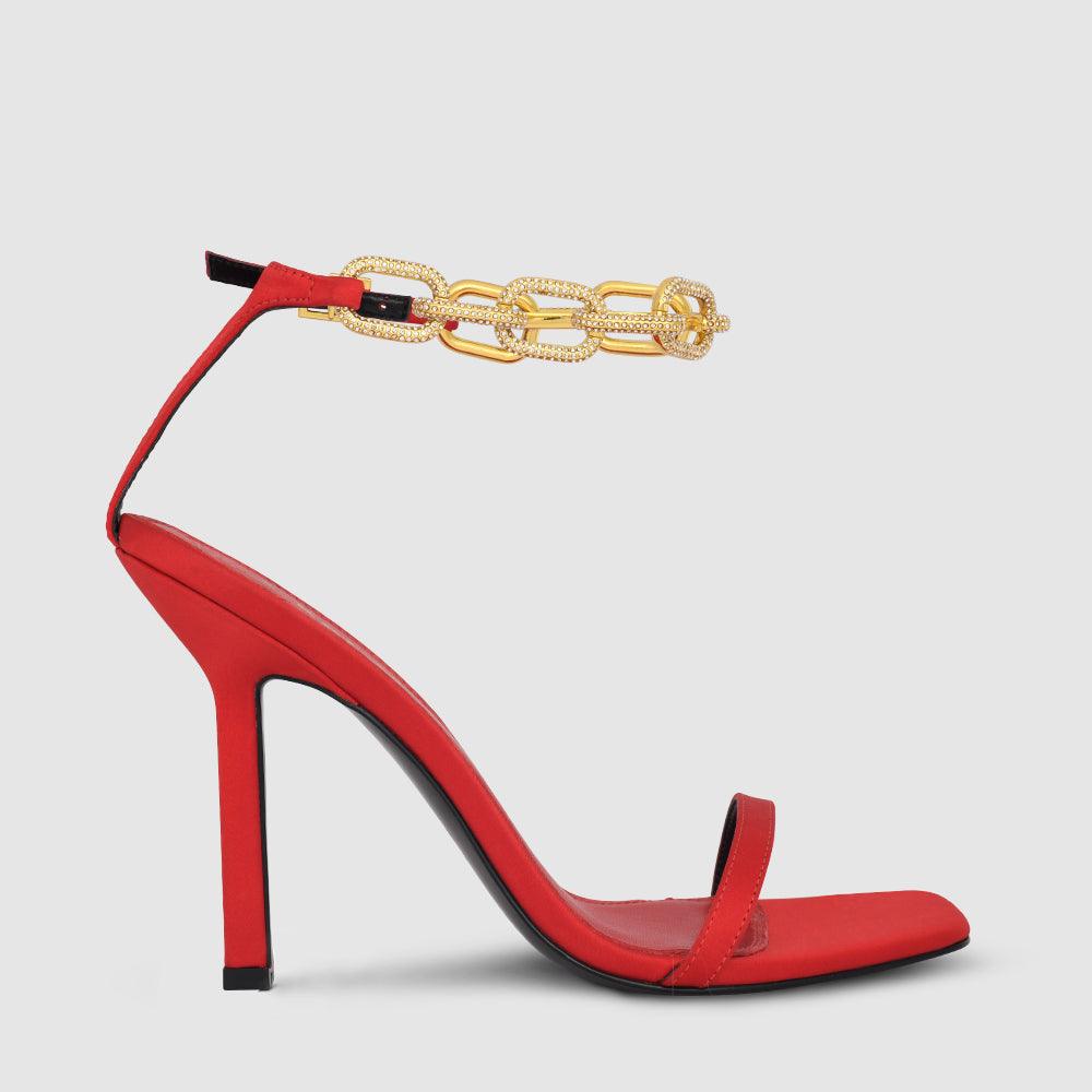 kat maconie Effie Sandals AW22 STILETTO Cherry/Pave