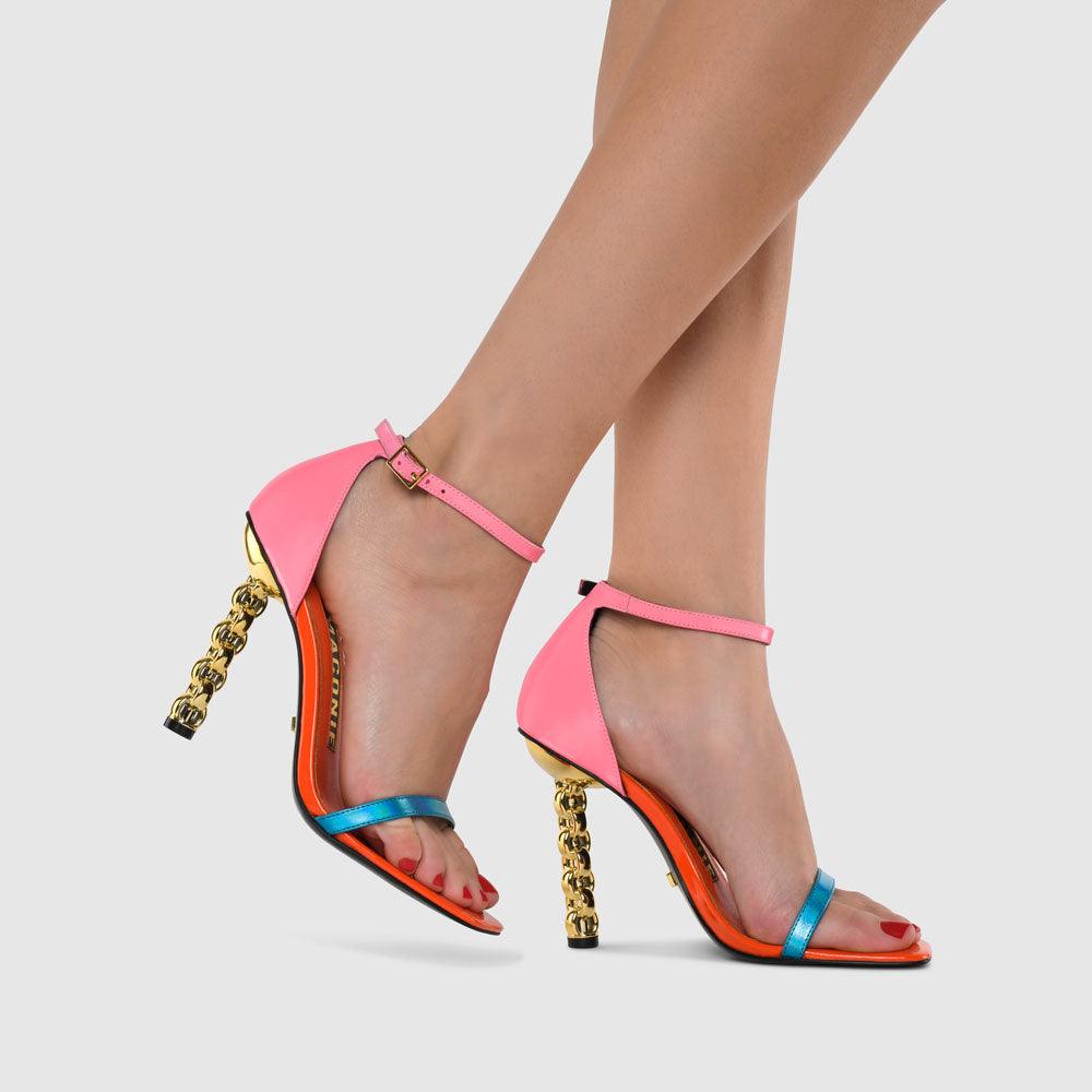 Kat Maconie Erin Sandals AW22 CHILETTO Multibrights