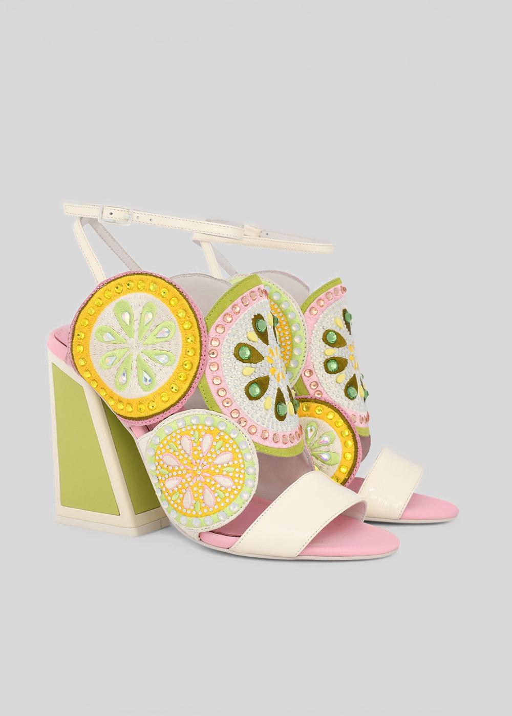 Kat Maconie Frida Sandals SS23 KICKER HEEL SANDALS Sunny