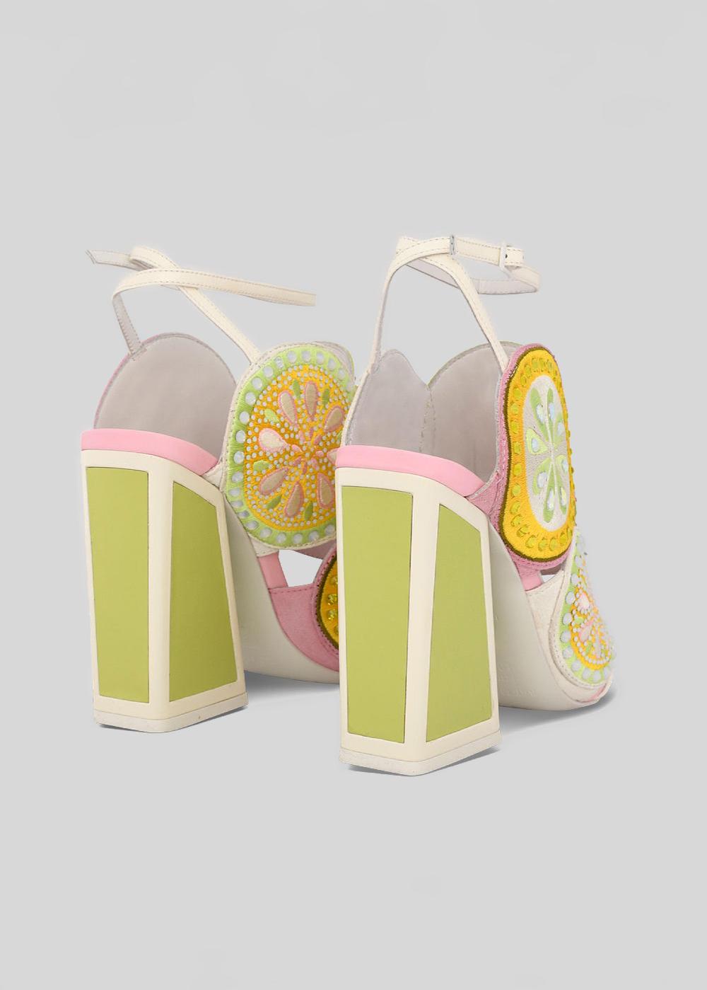 Kat Maconie Frida Sandals SS23 KICKER HEEL SANDALS Sunny