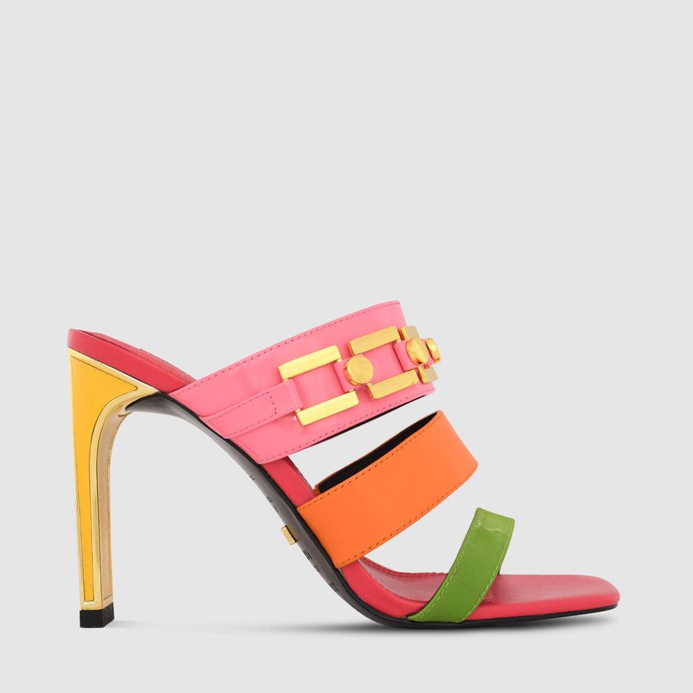 kat maconie Georgie Sandals SS22 Heel Stilettos Multibrights