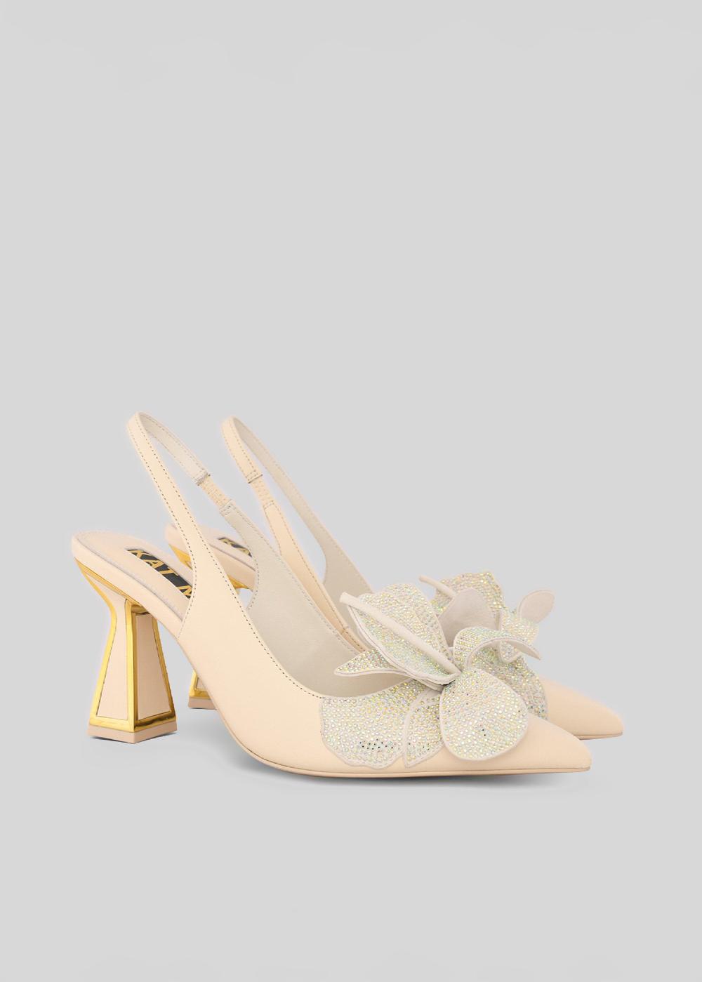 Kat Maconie Henni Pumps PF23 MID HOURGLASS Coconut Cream