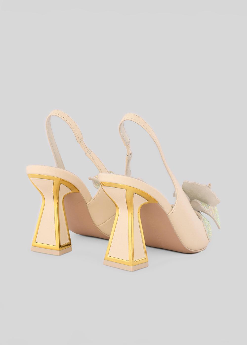 Kat Maconie Henni Pumps PF23 MID HOURGLASS Coconut Cream