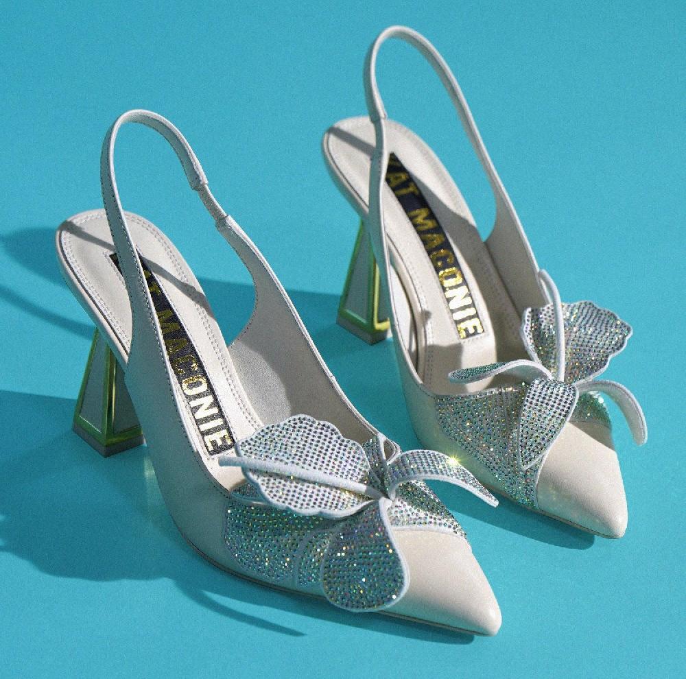 Kat Maconie Henni Pumps PF23 MID HOURGLASS Coconut Cream