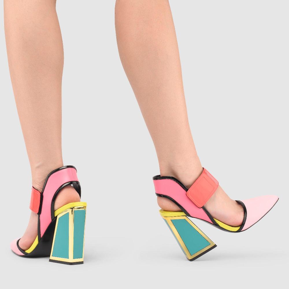 Kat Maconie Izzy Pumps PF23 KICKER FRAME HEEL Mallard/Flare Red