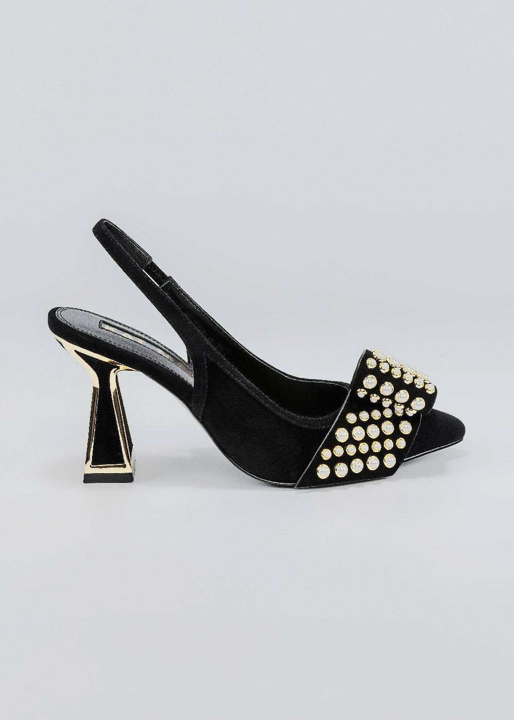 kat maconie Jen Pumps SS25 MID HOURGLASS HEEL Black