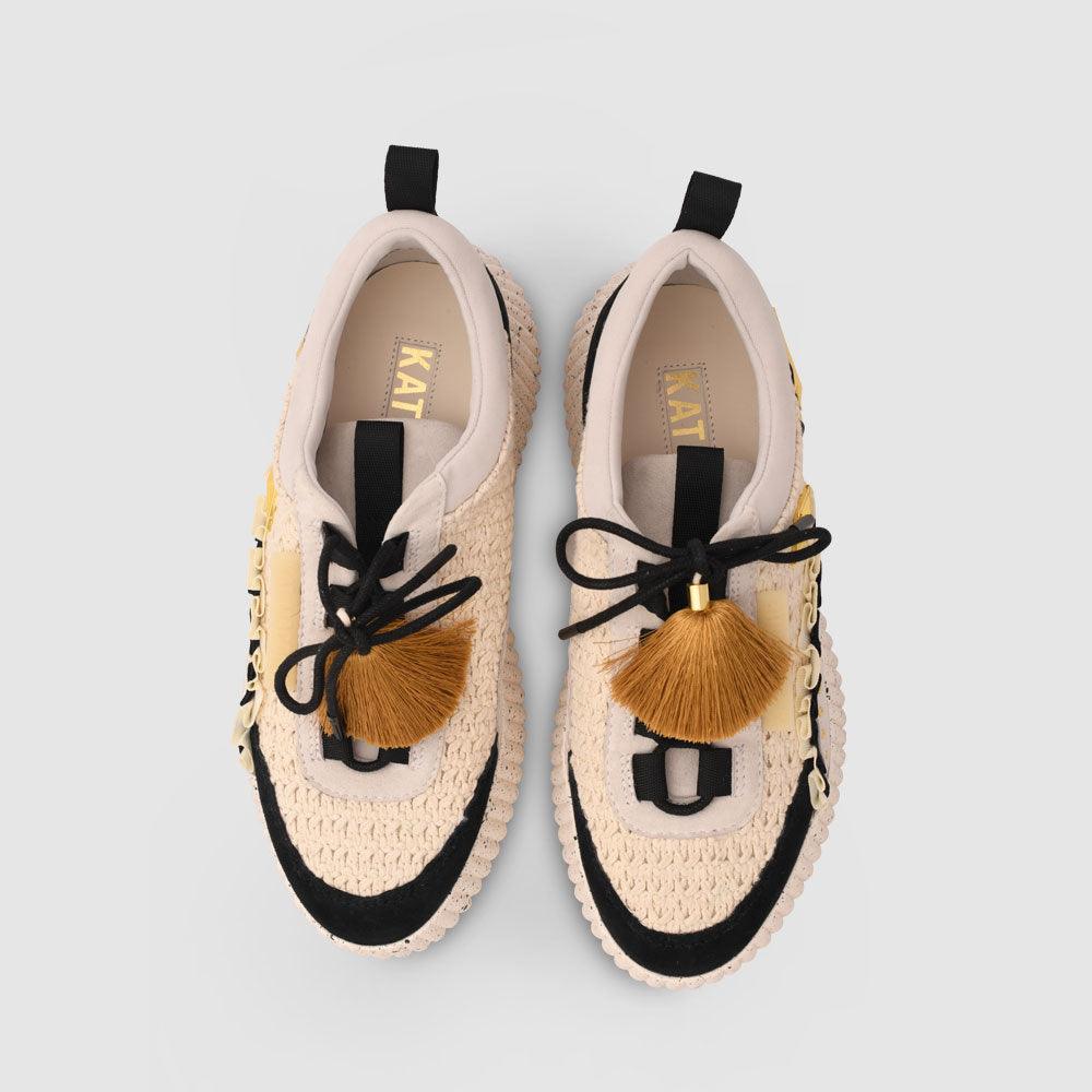 Kat Maconie Jesse Sneakers RS24 TRAINERS Camel/Off White