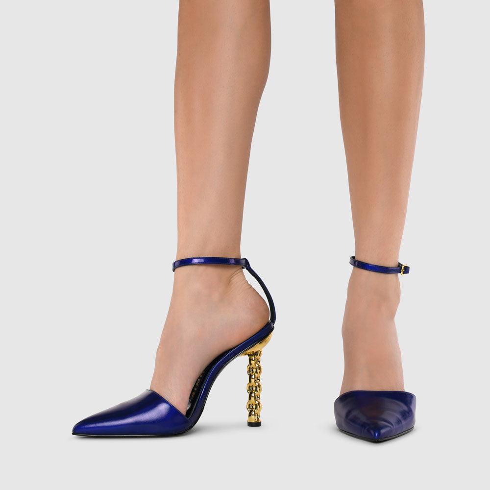 Kat Maconie Jojo Pumps AW22 CHILETTO Night Shadow Flash